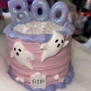 NEW BOO Pastel Halloween Cake Decoration